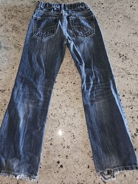 Wrangler 20X Kids Dark Blue Distressed Denim Jeans